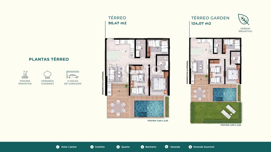 Apartamento com 3 quartos em Muro Alto - Wallace Pinto Corretor