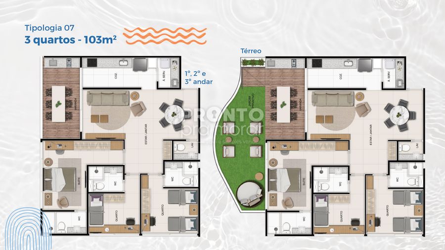 Apartamento com 3 quartos em Carneiros - Wallace Pinto Corretor