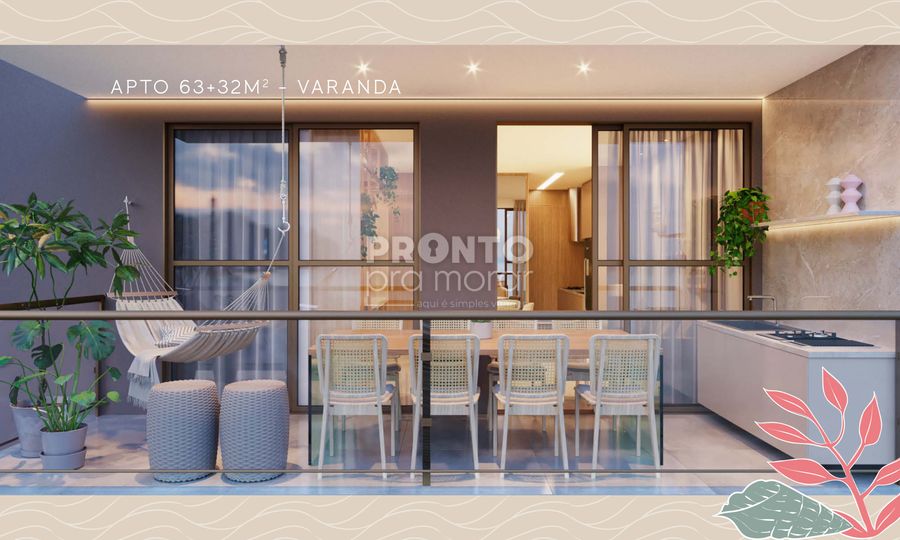 Apartamento com 2 quartos em Muro Alto - Wallace Pinto Corretor