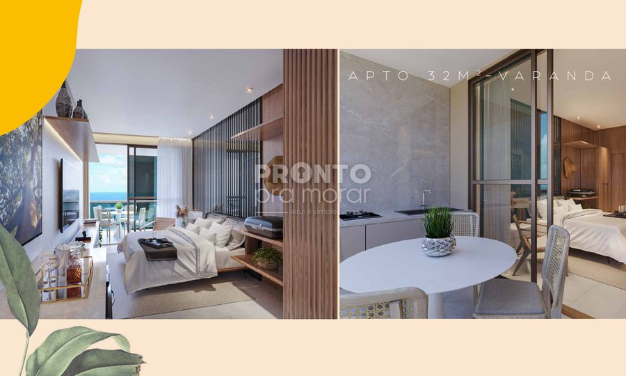Flat com 1 quarto em Cupe - Wallace Pinto Corretor