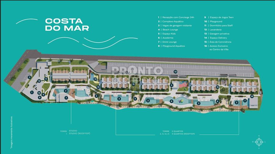 Flat com 1 quarto em Carneiros - Wallace Pinto Corretor