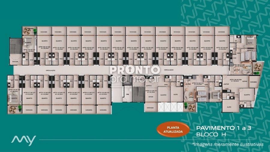 Flat com 1 quarto em Muro Alto - Wallace Pinto Corretor