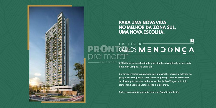 Flat com 1 quarto em Boa Viagem - Wallace Pinto Corretor