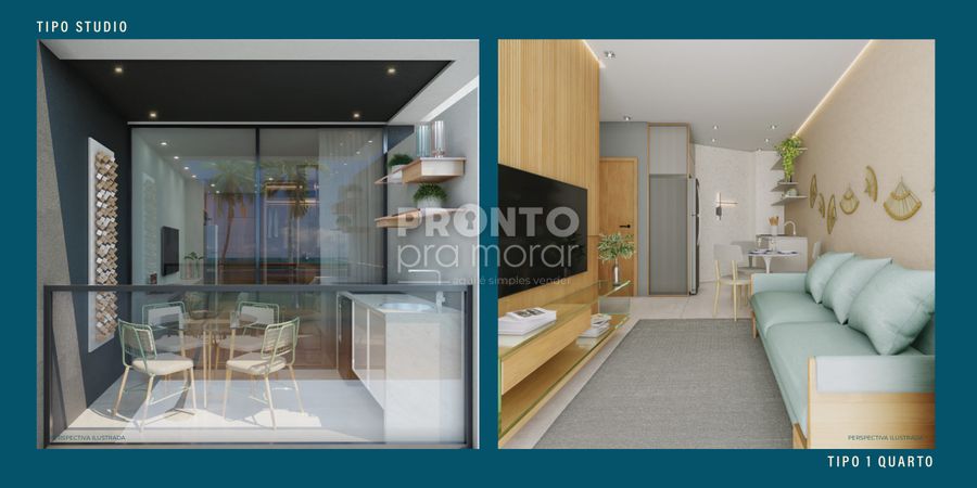 Apartamento com 1 quarto em Carneiros - Wallace Pinto Corretor