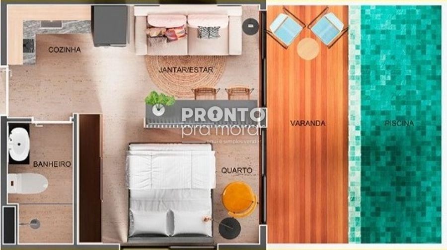 Flat com 1 quarto em Porto de Galinhas - Wallace Pinto Corretor