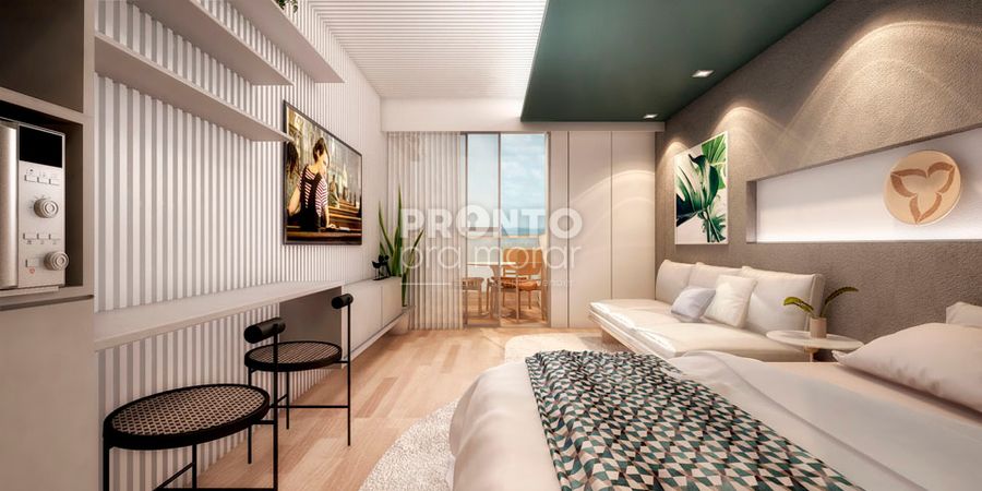 Flat com 1 quarto em Muro Alto - Wallace Pinto Corretor
