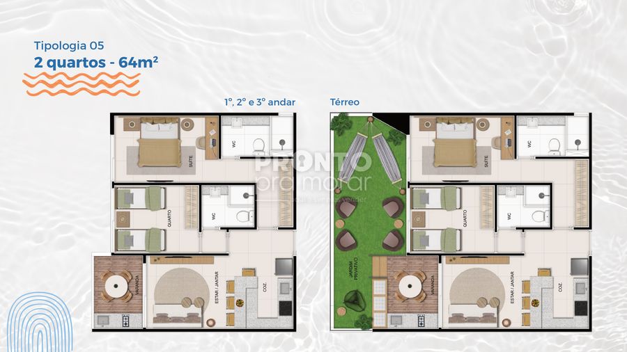 Apartamento com 2 quartos em Carneiros - Wallace Pinto Corretor