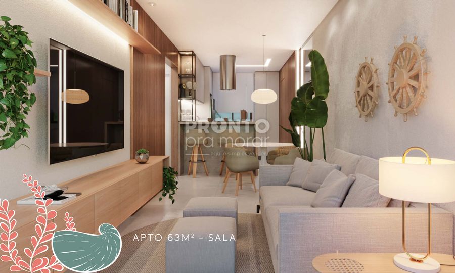 Studio com 1 quarto em Muro Alto - Wallace Pinto Corretor