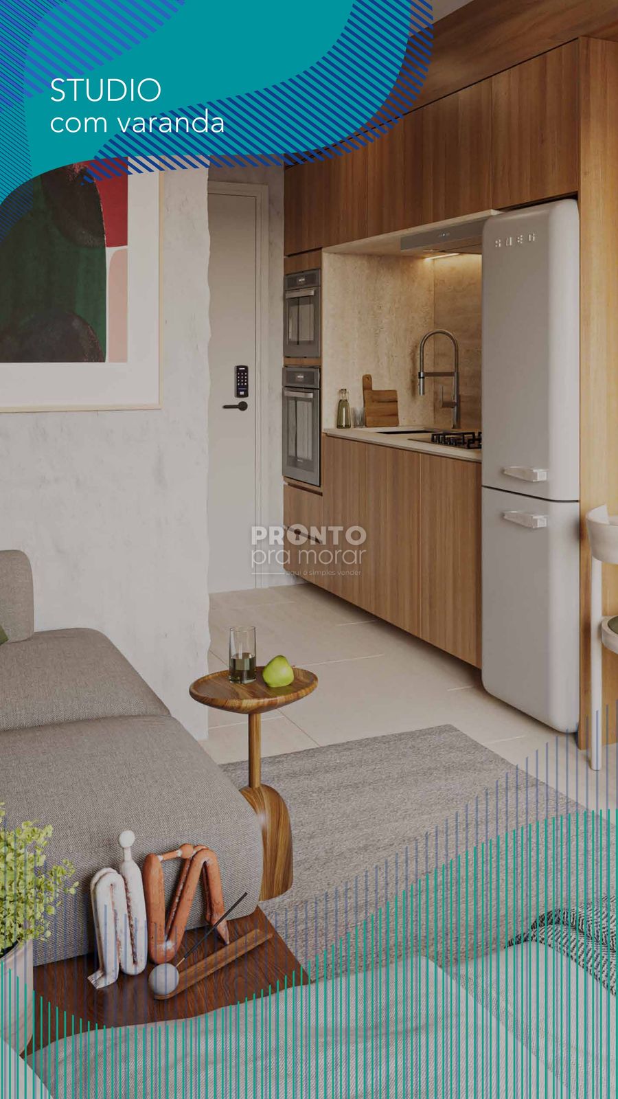 Flat com 1 quarto em Camacho - Wallace Pinto Corretor