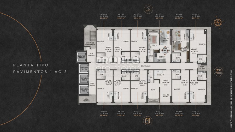 Flat com 1 quarto em Boa Viagem - Wallace Pinto Corretor