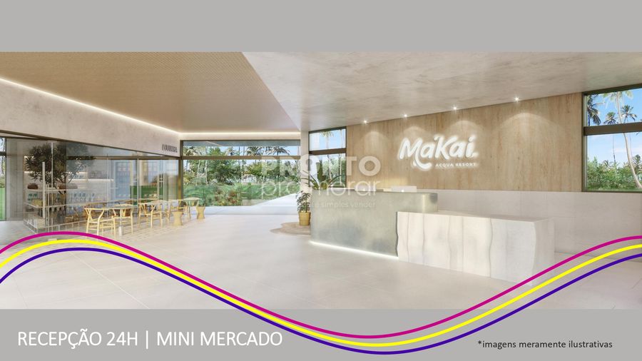Flat com 1 quarto em Muro Alto - Wallace Pinto Corretor