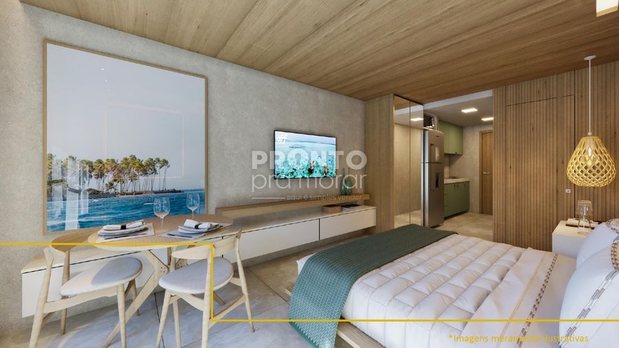 Apartamento com 1 quarto em Ponta de Serrambi - Wallace Pinto Corretor