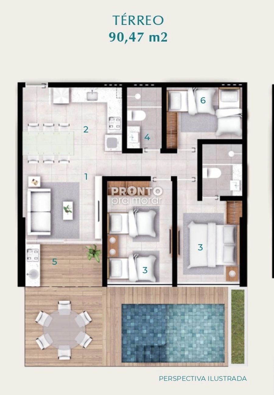 Apartamento com 3 quartos em Muro Alto - Wallace Pinto Corretor