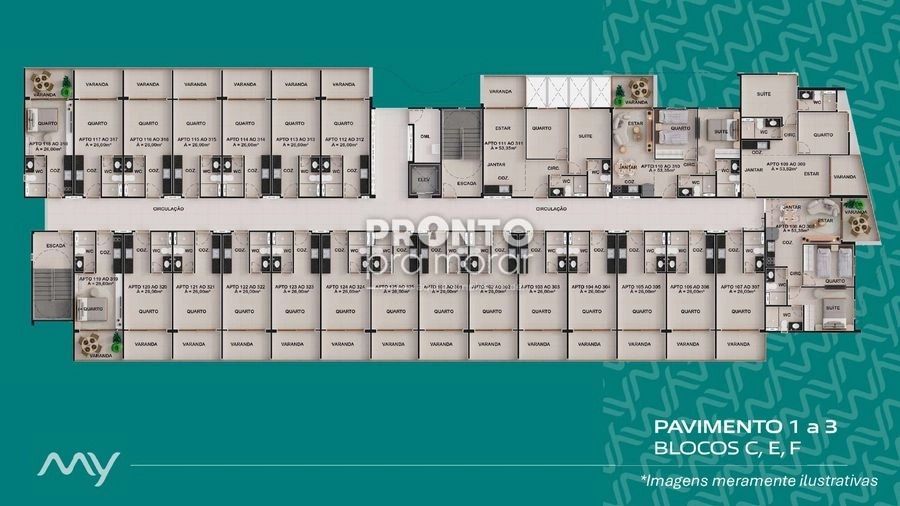 Flat com 1 quarto em Muro Alto - Wallace Pinto Corretor