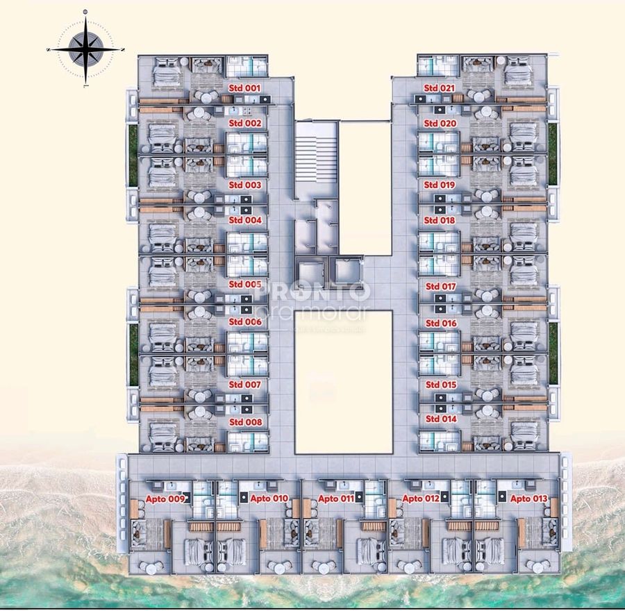 Apartamento com 1 quarto em Peroba - Wallace Pinto Corretor