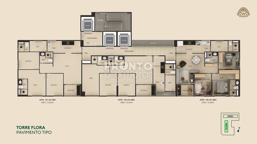 Apartamento com 3 quartos em Torre - Wallace Pinto Corretor
