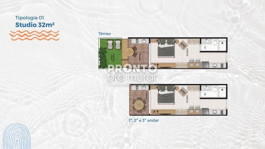 Flat com 1 quarto em Carneiros - Wallace Pinto Corretor
