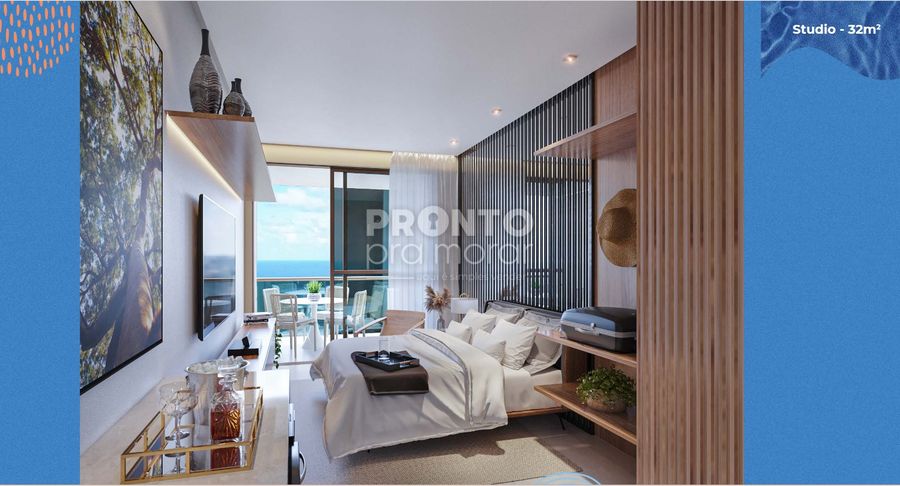 Flat com 1 quarto em Carneiros - Wallace Pinto Corretor