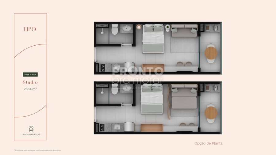 Apartamento com 1 quarto em Carneiros - Wallace Pinto Corretor