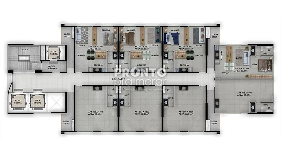 Apartamento com 1 quarto em Boa Vista - Wallace Pinto Corretor