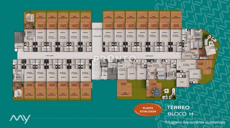 Apartamento com 1 quarto em Muro Alto - Wallace Pinto Corretor