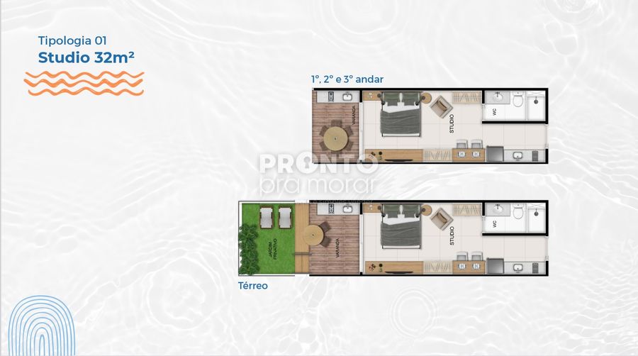 Apartamento com 1 quarto em Carneiros - Wallace Pinto Corretor