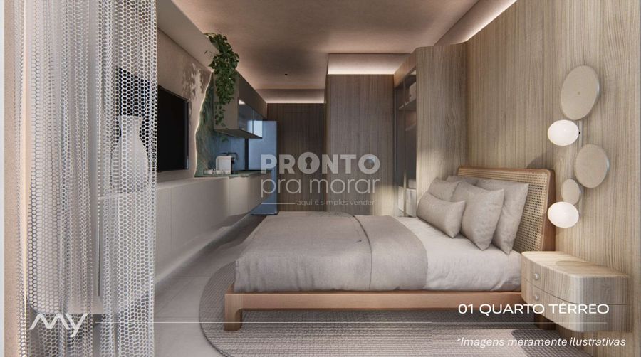 Flat com 1 quarto em Muro Alto - Wallace Pinto Corretor