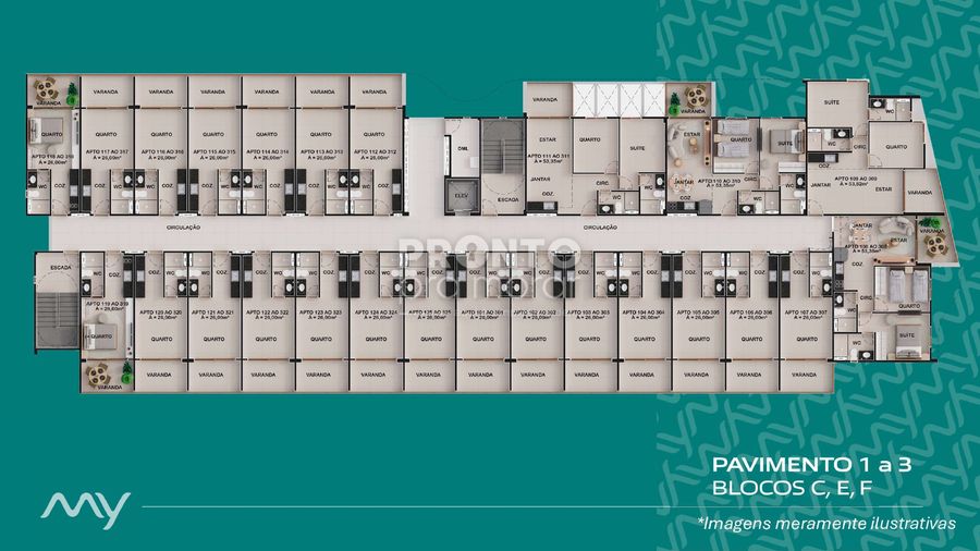Flat com 1 quarto em Muro Alto - Wallace Pinto Corretor