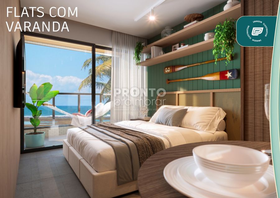 Flat com 1 quarto em Porto de Galinhas - Wallace Pinto Corretor