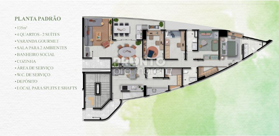 Apartamento, 4 quartos, 135 m² - Foto 3