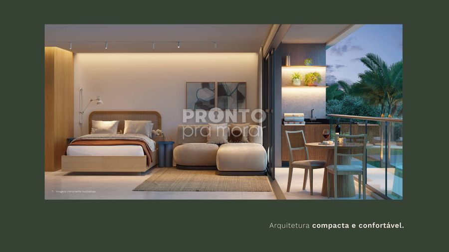 Flat com 1 quarto em Carneiros - Wallace Pinto Corretor