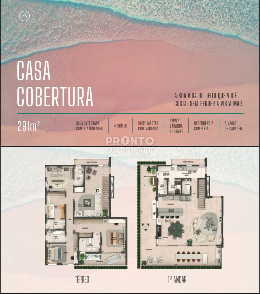 Apartamento com 4 quartos em Paiva - Wallace Pinto Corretor