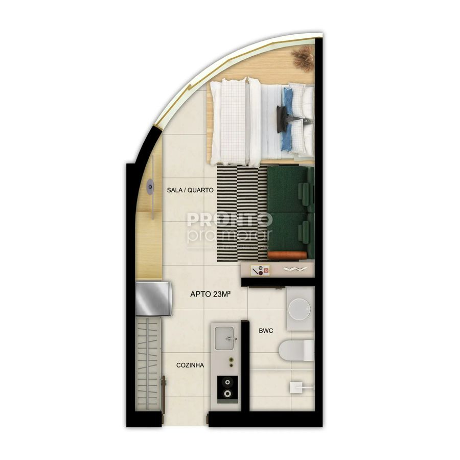 Flat com 1 quarto em Recife - Wallace Pinto Corretor