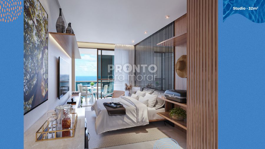 Flat com 1 quarto em Carneiros - Wallace Pinto Corretor