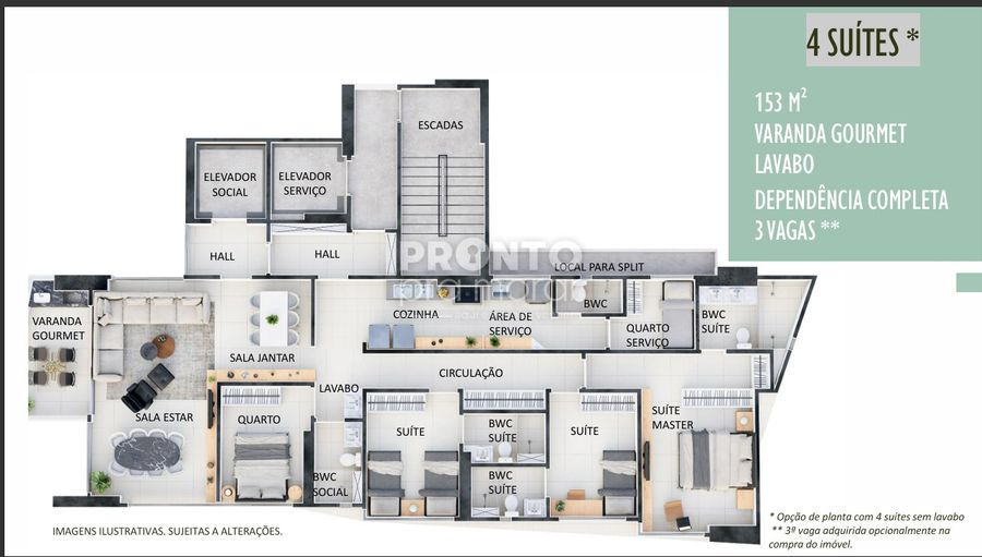 Apartamento com 4 quartos em Madalena - Wallace Pinto Corretor