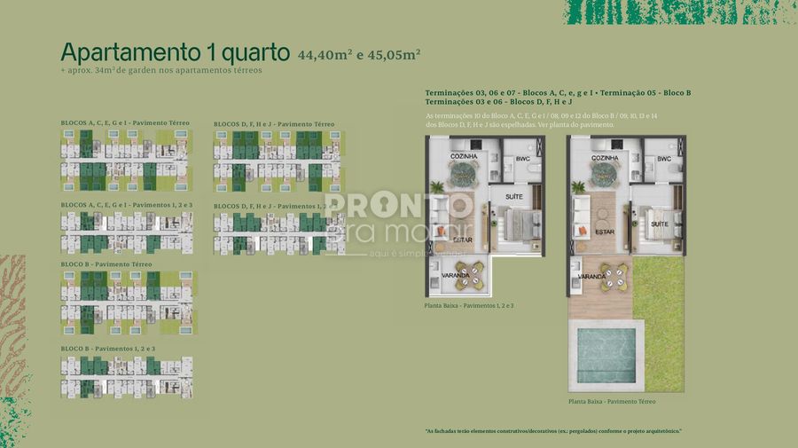 Apartamento com 1 quarto em Carneiros - Wallace Pinto Corretor
