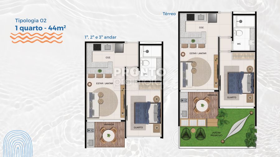 Apartamento, 1 quarto, 44 m² - Foto 2