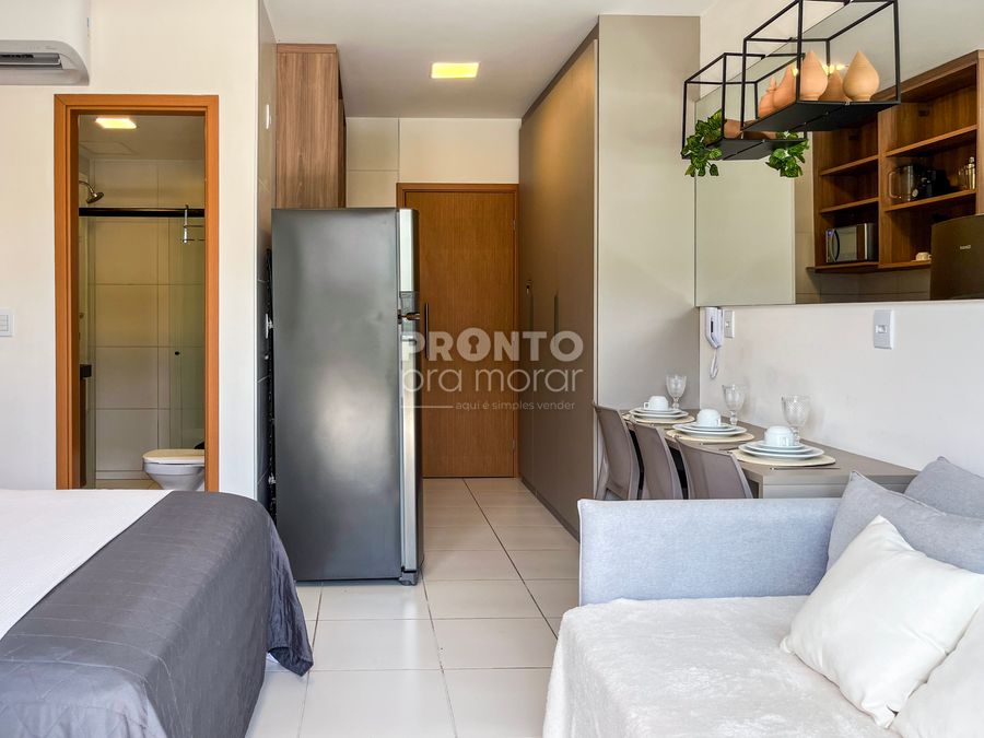 Flat com 1 quarto em Muro Alto - Wallace Pinto Corretor