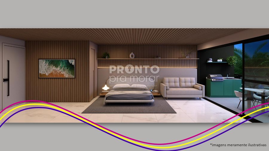 Flat com 1 quarto em Muro Alto - Wallace Pinto Corretor