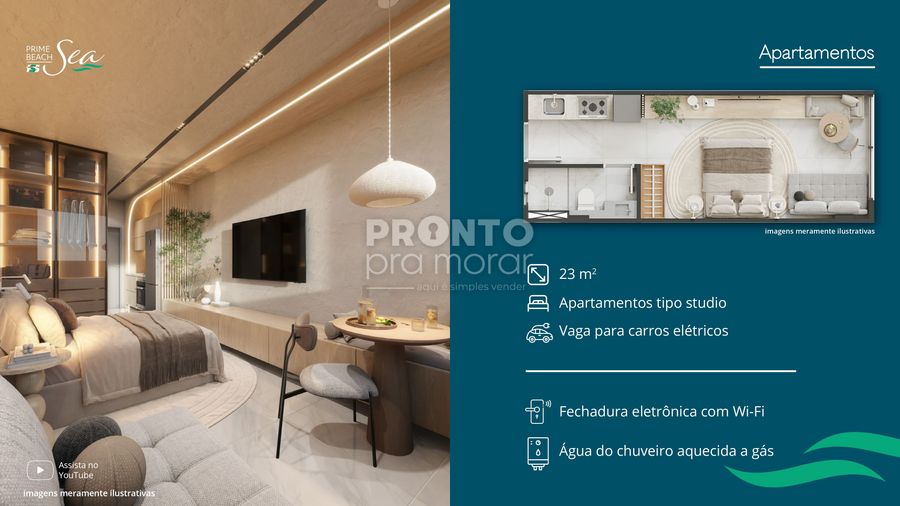 Flat com 1 quarto em Tamandaré - Wallace Pinto Corretor