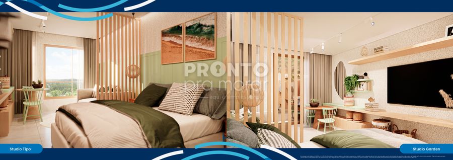 Flat com 1 quarto em Peroba - Wallace Pinto Corretor