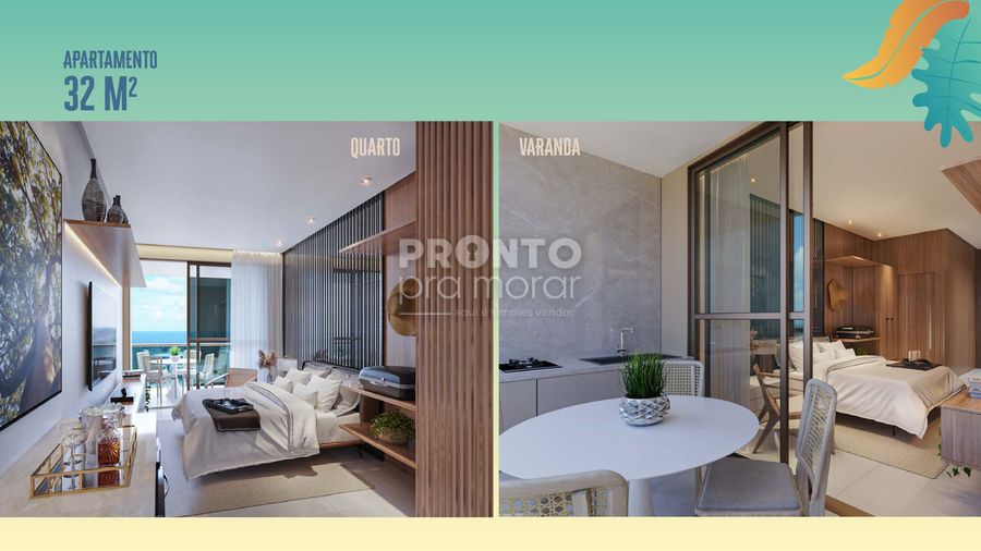 Apartamento, 1 quarto, 32 m² - Foto 3