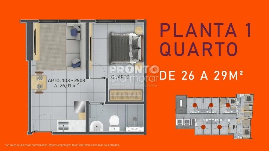 Flat com 1 quarto em Boa Vista - Wallace Pinto Corretor