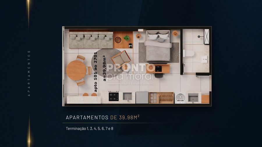 Flat com 1 quarto em Pina - Wallace Pinto Corretor